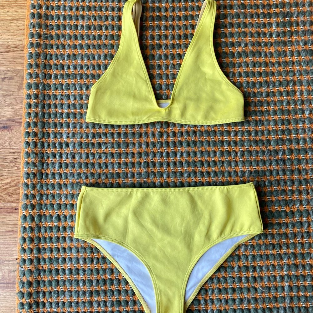 Seea - Brasilia High Waist Bikini Bottom - First Light - M